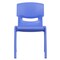 Emma and Oliver 2 Pack Plastic Stack School Chair with 13.25"H Seat, K-2 School Chair